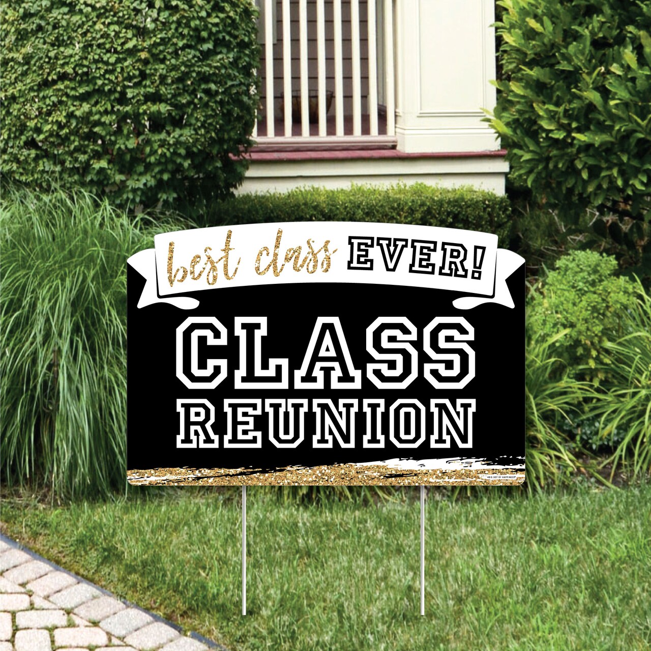 Big Dot of Happiness Reunited - School Class Reunion Party Yard Sign Lawn Decorations - Best Class Ever Party Yardy Sign